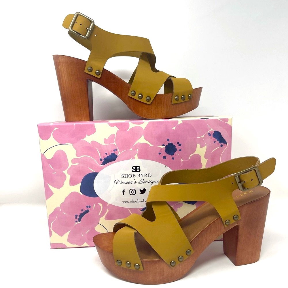 Madden Girl Wooden Platform Heel